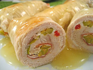 Turkey Rolls Stuffed with Ricotta and Olives