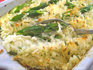 Basmati Rice and Asparagus Gratin