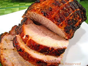 Barbecued Ginger-Rosemary Roast Pork