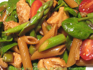Chicken and Asparagus Salad with Pasta