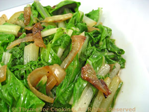 Sautéed Chard with Browned Onions