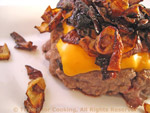 burger cheese onion