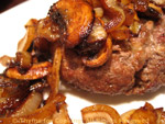 burgers with mushrooms