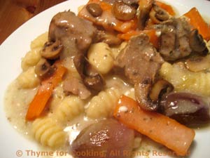 Veal in White Wine Sauce