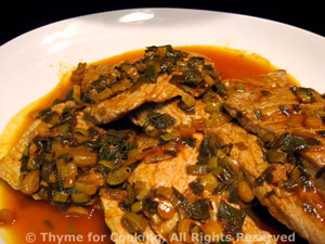 Veal with Lemon Paprika Sauce