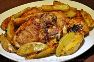 Oven Fried Chicken with Potatoes