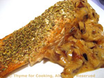 salmon with onions