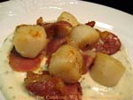 scallops with ham
