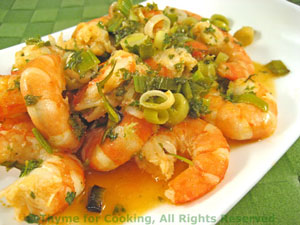 Shrimp in Green Sauce