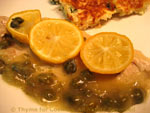 Turkey cutlets piccata