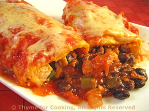 Turkey and Black Bean Enchiladas