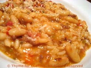 Risotto Bolognese con Fagioli