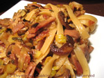 pasta leek mushroom