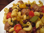 pasta sausage tomato