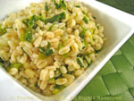 barleu with green garlic