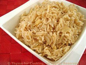 Rice with Almonds and Cumin