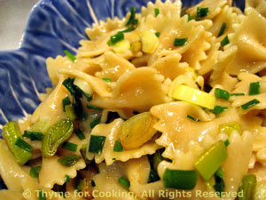 Pasta with Green Garlic