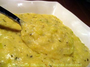 Soft Polenta with Leeks