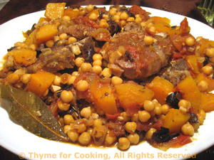 Lamb with Butternut Squash, Chickpeas