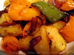 potatoes peppers onions