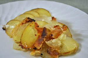 Potato and Onion Packets with Gruyère