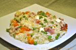 ham feta risotto
