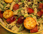 sausage avocado pasta
