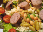 sausage rice salad
