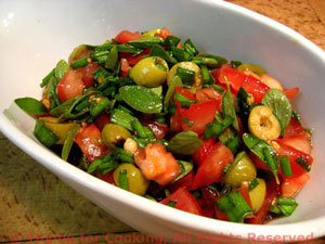 Fresh Tomato Olive Salsa