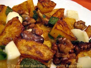 Butternut Squash with Walnuts and Cheese 