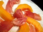 melon and ham