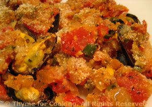 Moules (Mussels) Gratiné