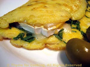 Chevre and Fresh Herb Omelet 
