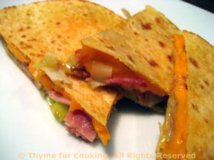 Ham and Cheese Quesadillas 