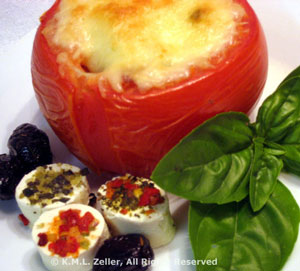 Tomatoes Stuffed with Prosciutto and Basil