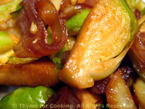 Sautéed Sliced Brussels Sprouts