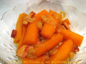Sautéed Carrots with Bacon & Onion 