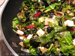 chard with feta