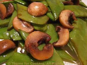 Snow Peas with Mushrooms