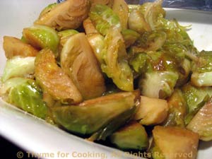 Sweet and Sour Brussels Sprouts